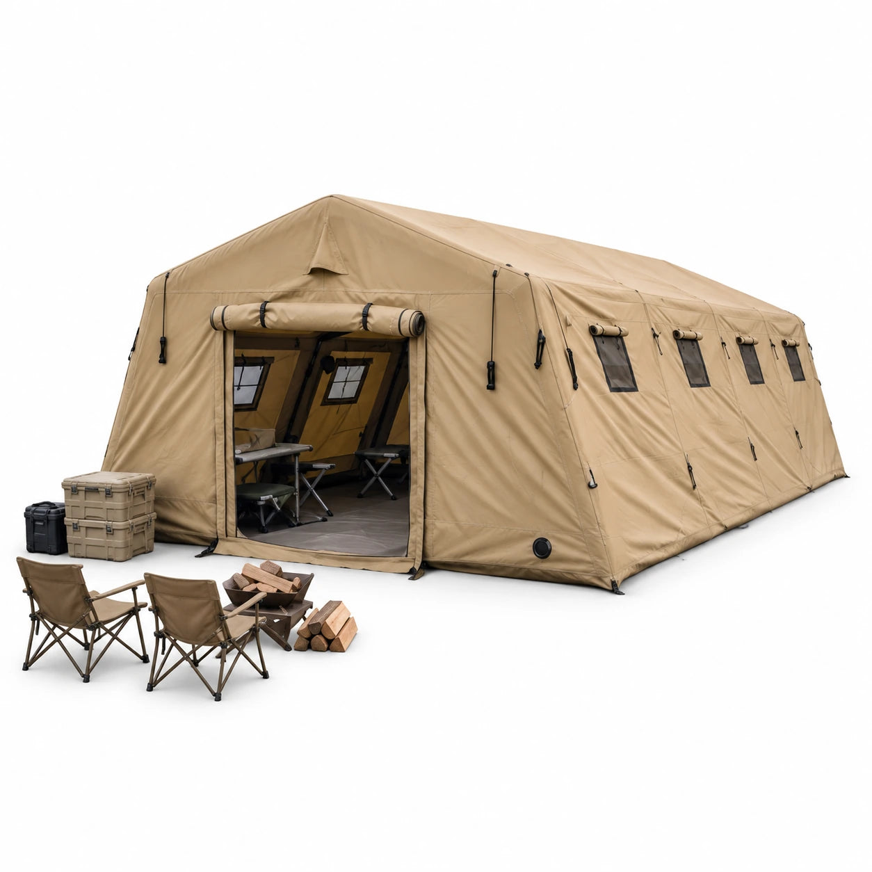 Inflatable Air-Beam Relief Shelter