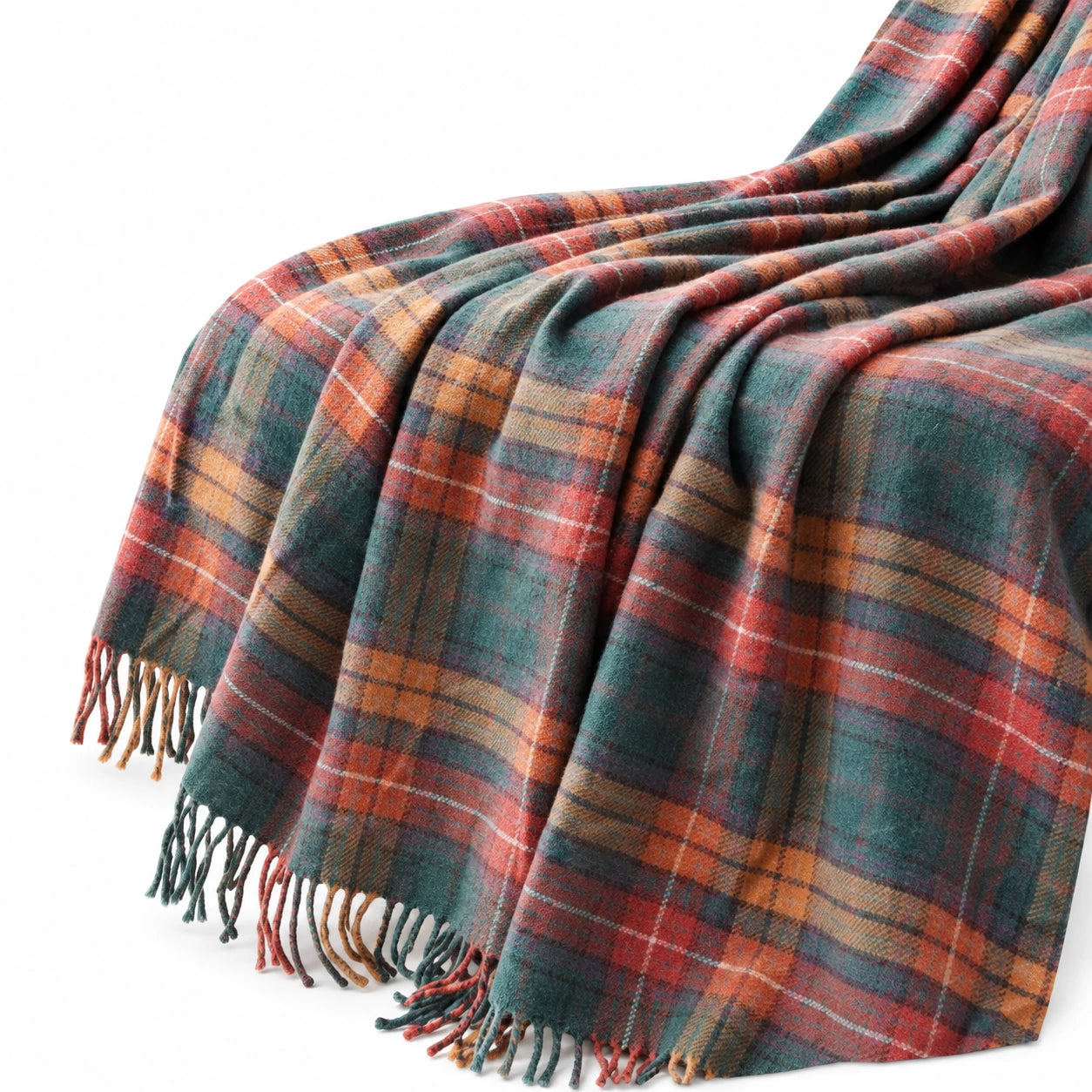 Wool Plaid Picnic Blanket