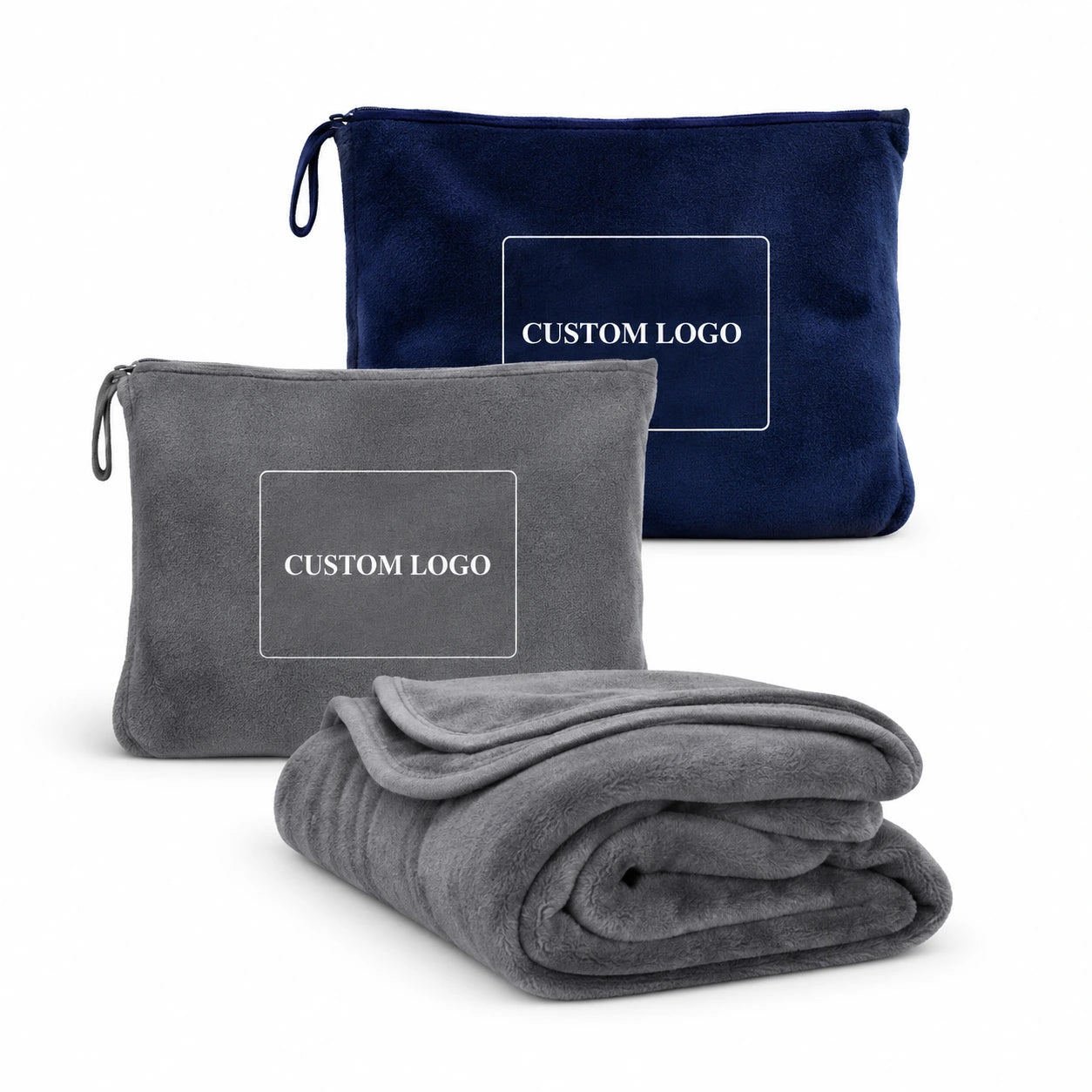Packable Travel Blanket Set