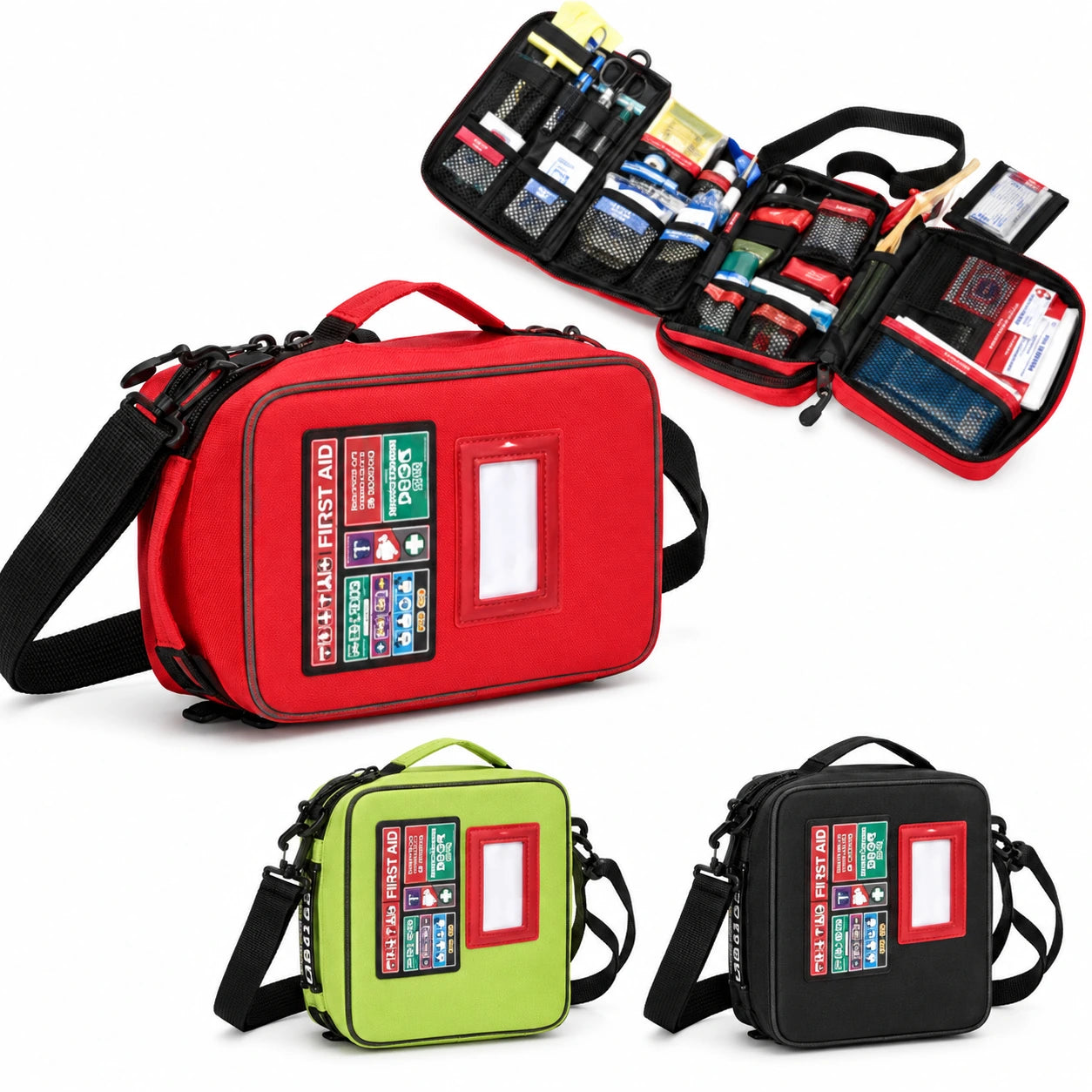 Organized Shoulder-Strap First-Aid Kit